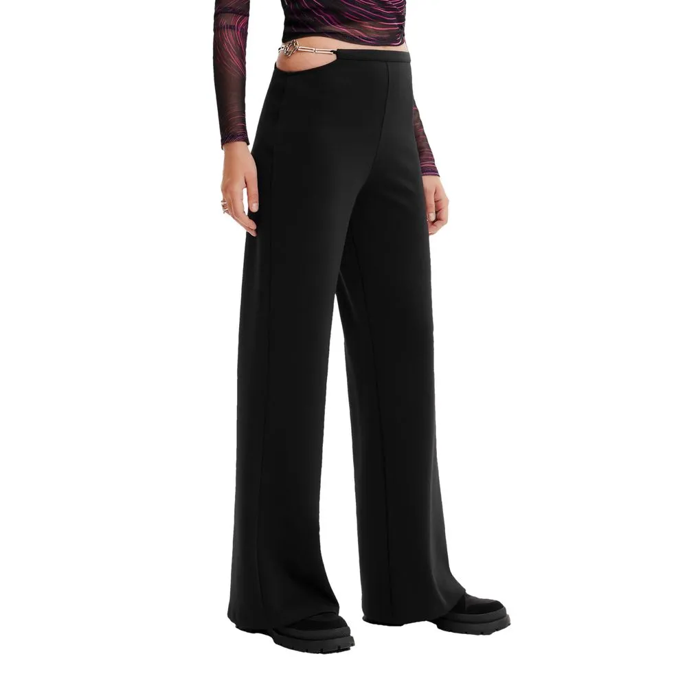 Desigual Women's Black Polyester Jeans & Pant