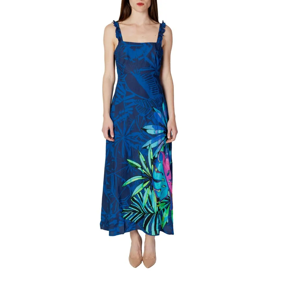 Desigual Women's Blue Viscose Swimwear