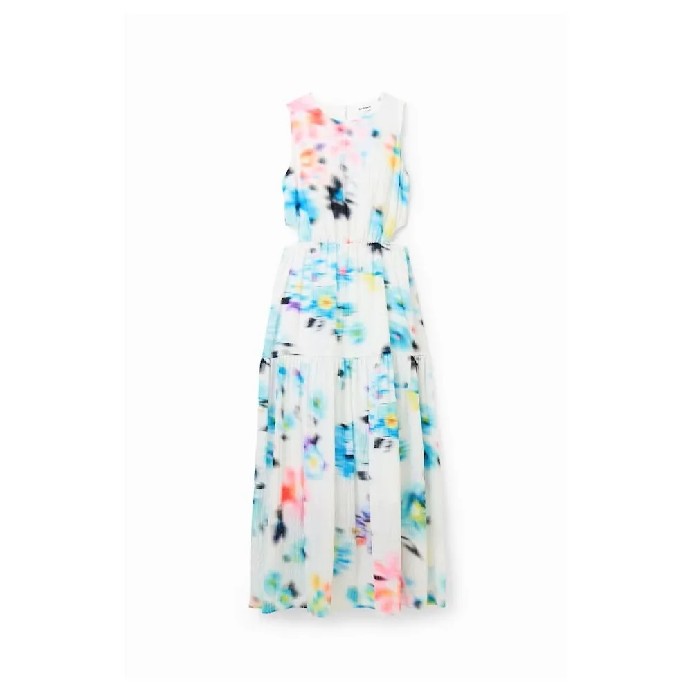 Desigual Women's White Polyester Dress