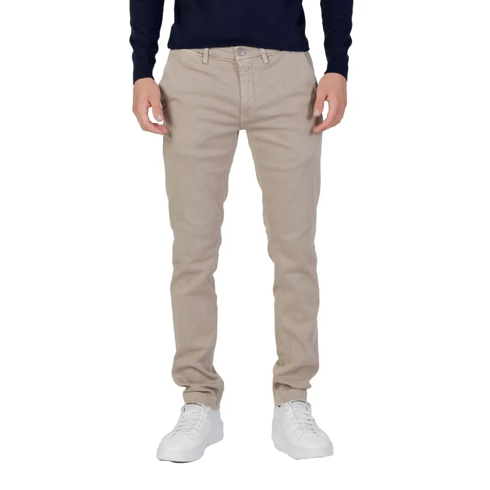 Replay Men's Beige Cotton Jeans & Pant