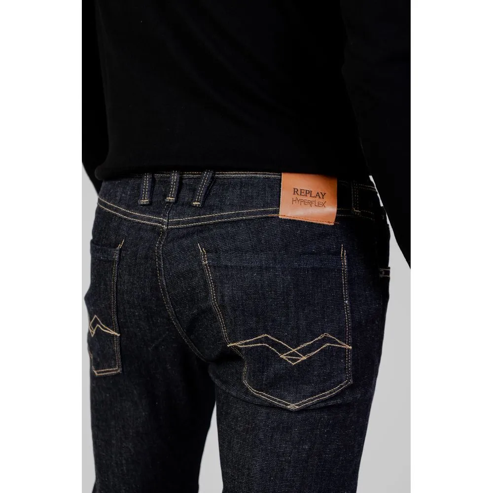 Replay Men's Blue Cotton Jeans & Pant