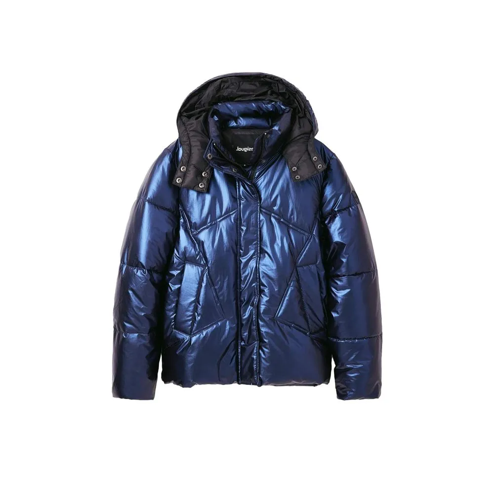 Desigual Women's Blue Polyamide Jackets & Coat