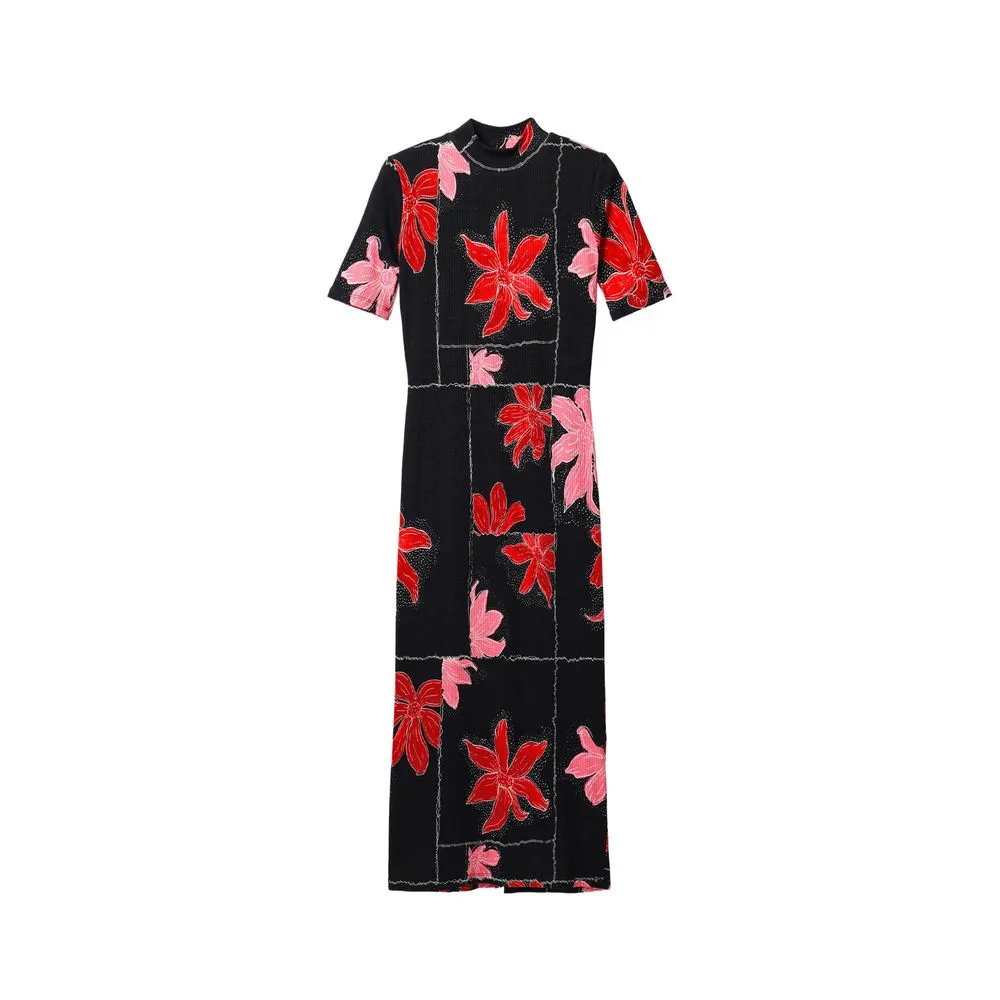 Desigual Women's Red Viscose Dress
