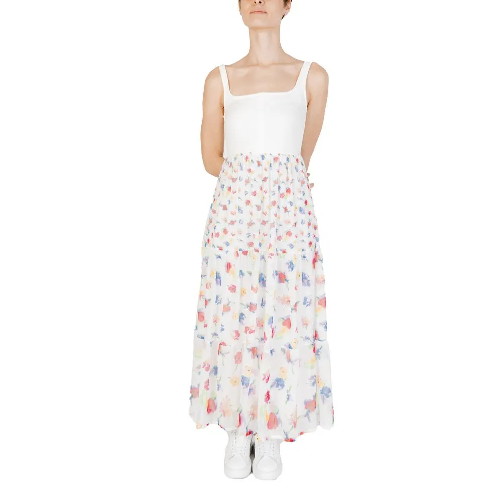 Desigual Women's White Polyester Dress