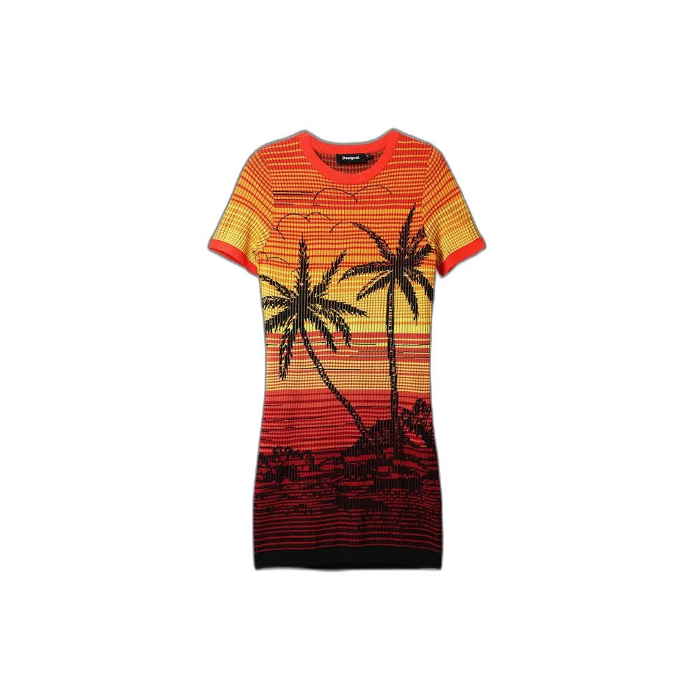 Desigual Women's Red Viscose Dress