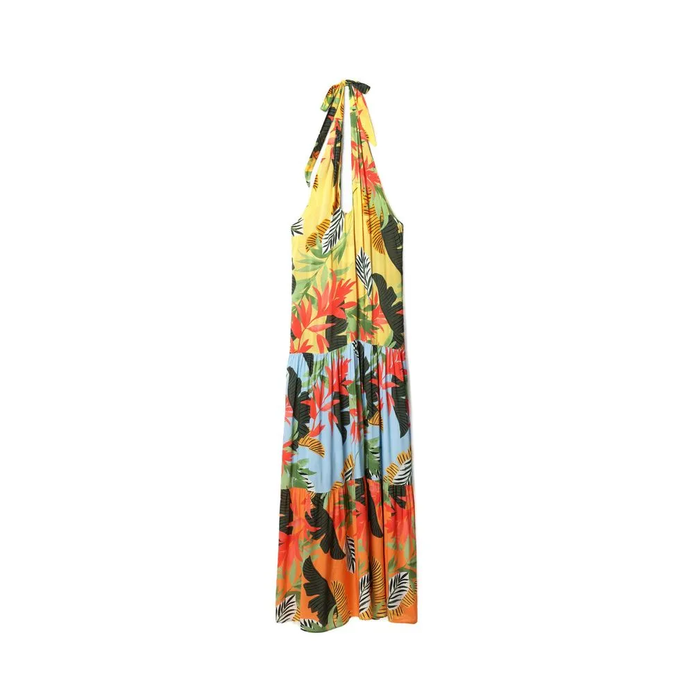 Desigual Women's Orange Viscose Dress
