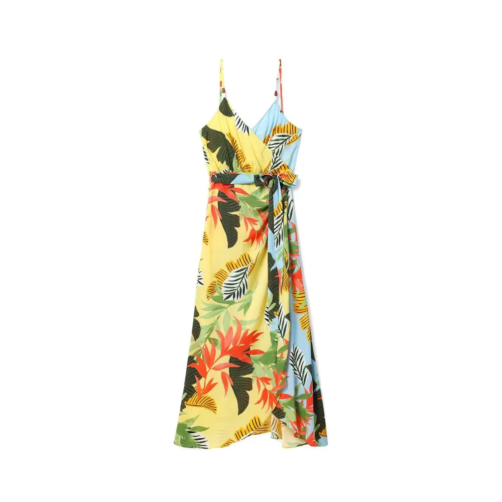 Desigual Women's Yellow Viscose Dress