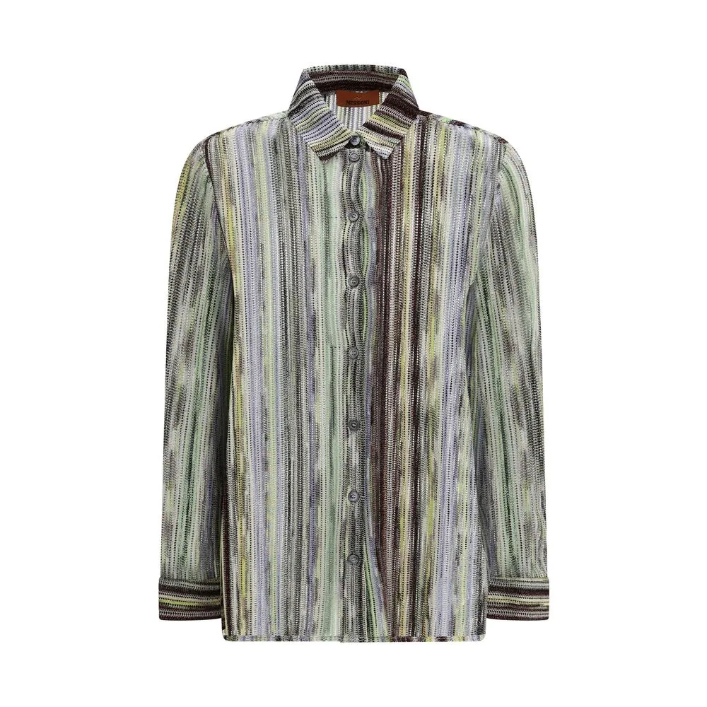 Missoni Women's Shirt with iconic multicolored pattern