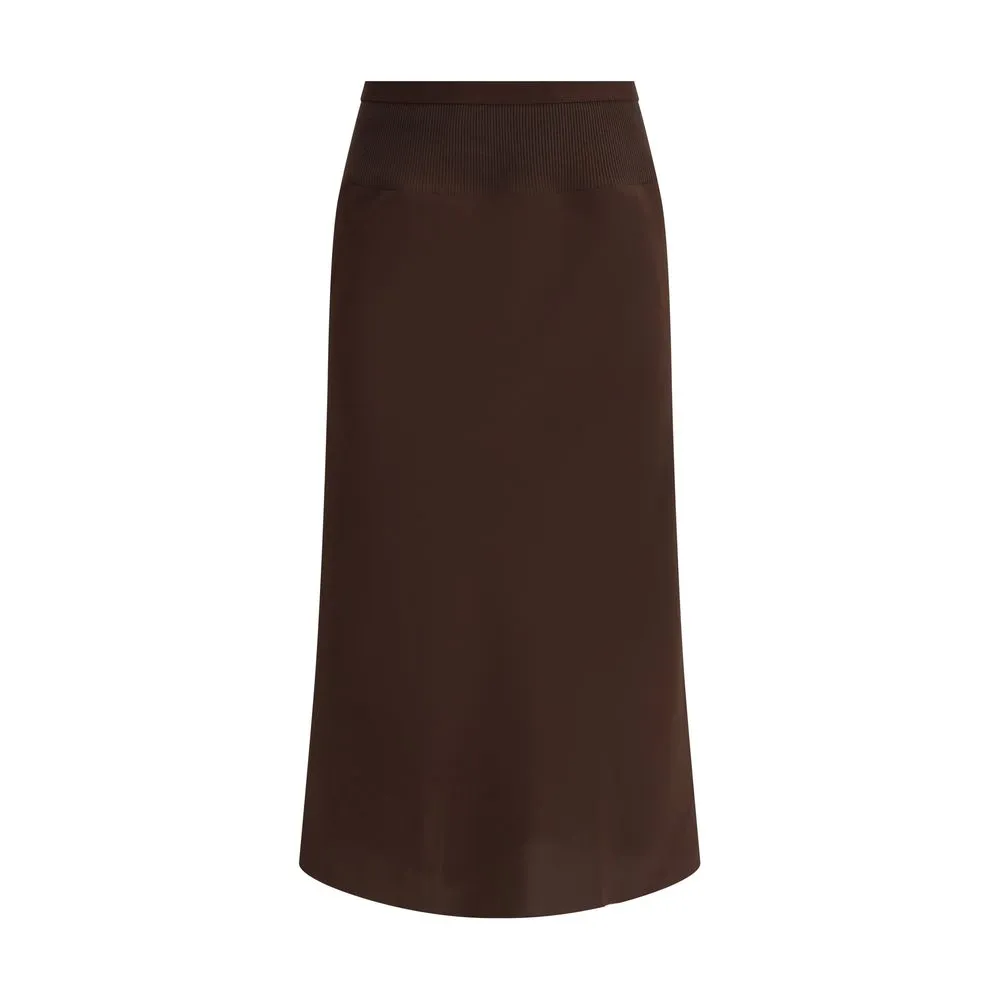 Rick Owens Women's Silk midi Skirt