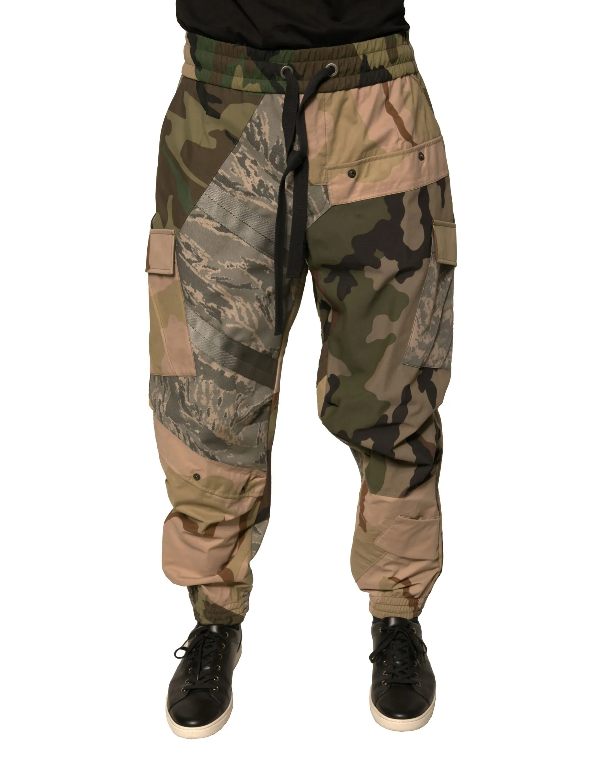 Dolce & Gabbana Men's Multicolor Camouflage Jogger Sweatpants Pants