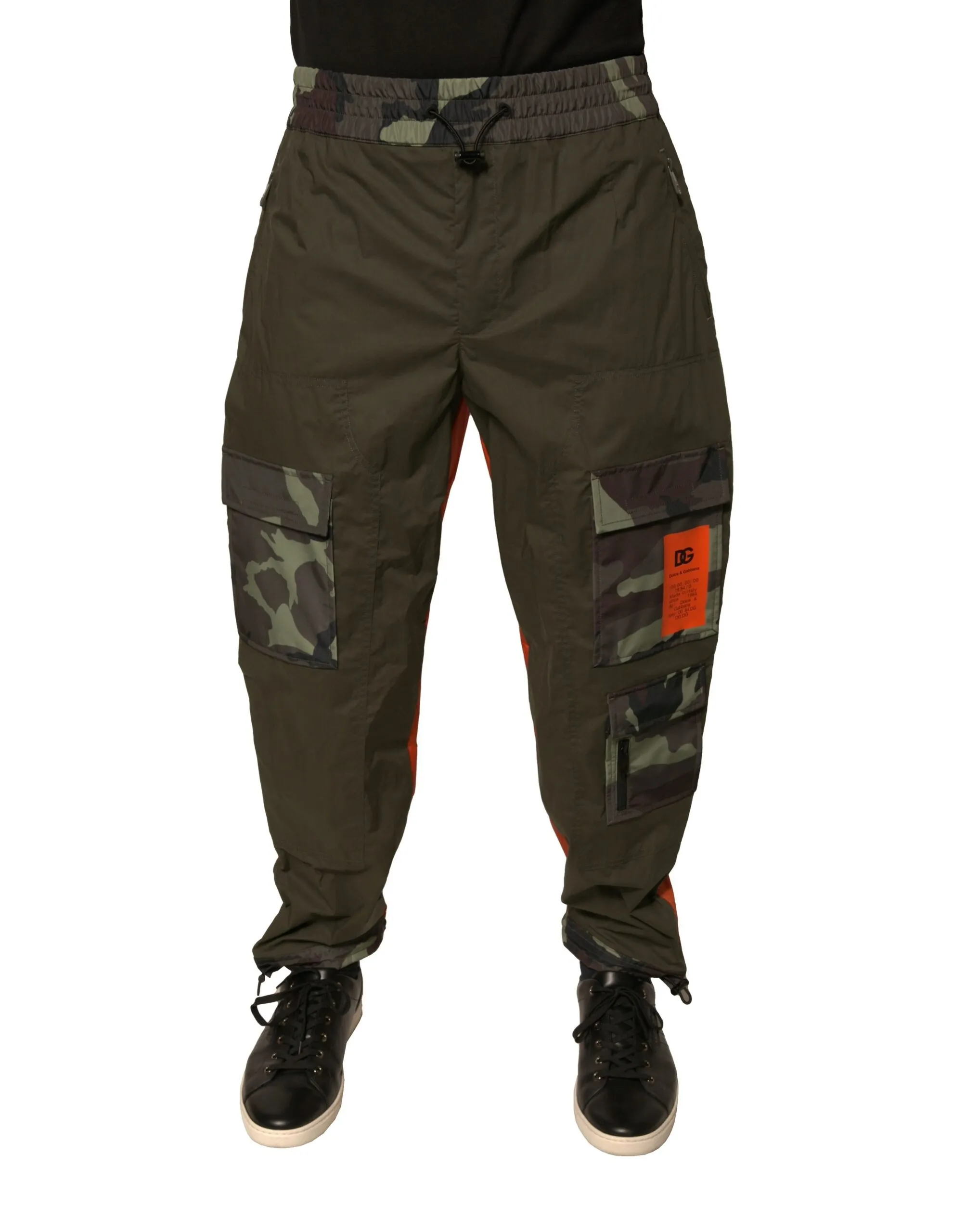 Dolce & Gabbana Men's Multicolor Camouflage Jogger Cargo Pants