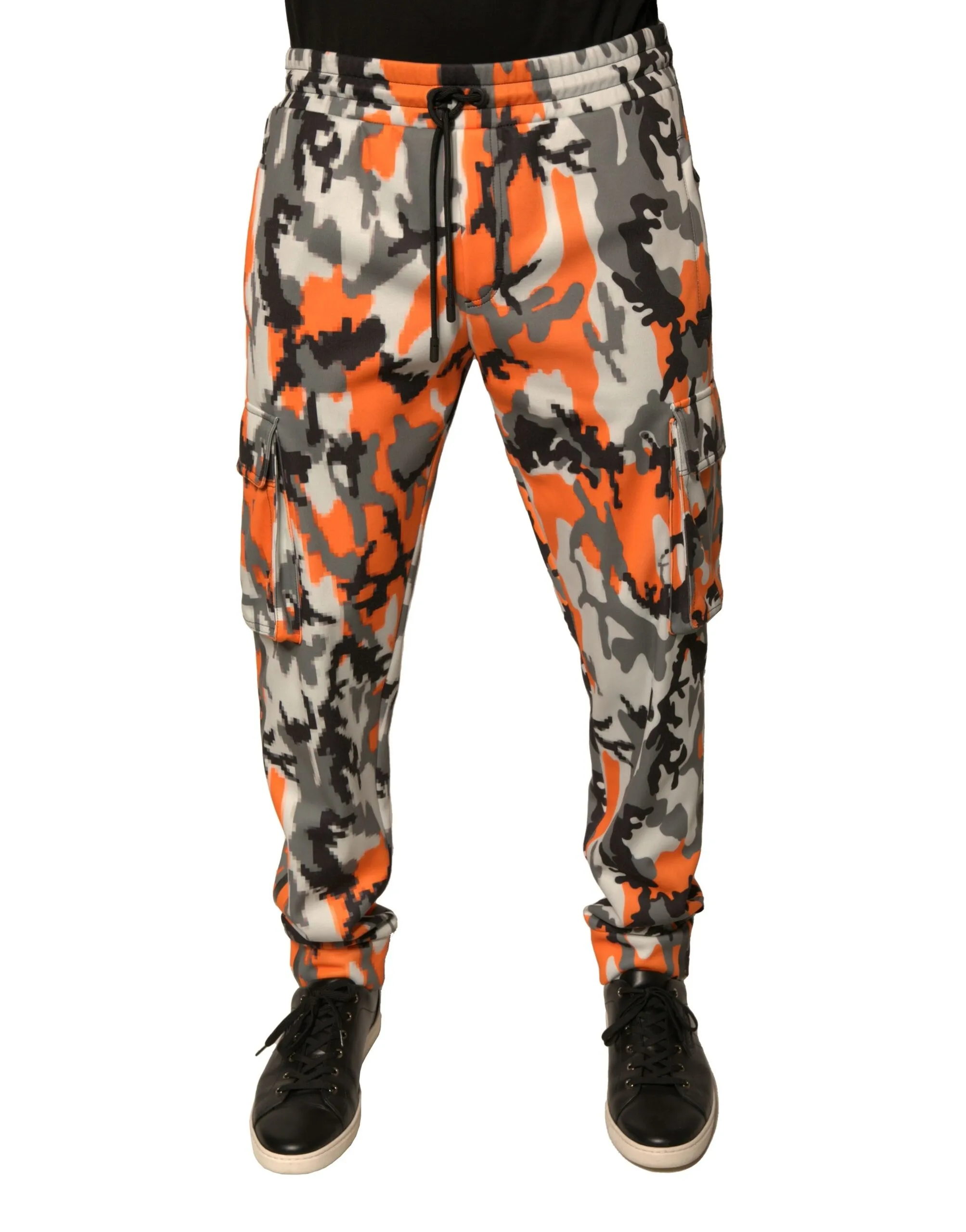 Dolce & Gabbana Men's Multicolor Camouflage Cargo Jogger Pants