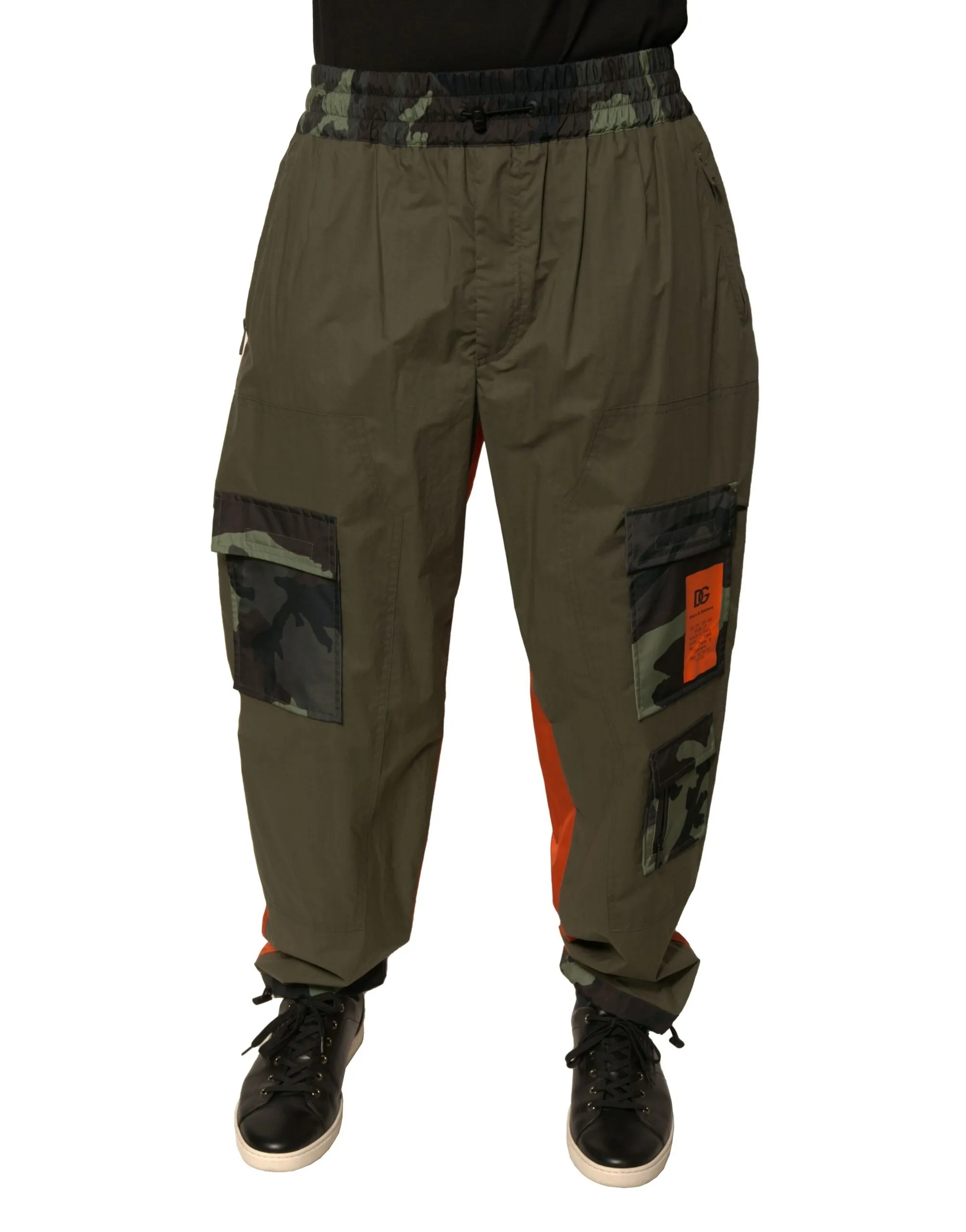 Dolce & Gabbana Men's Multicolor Camouflage Jogger Cargo Pants