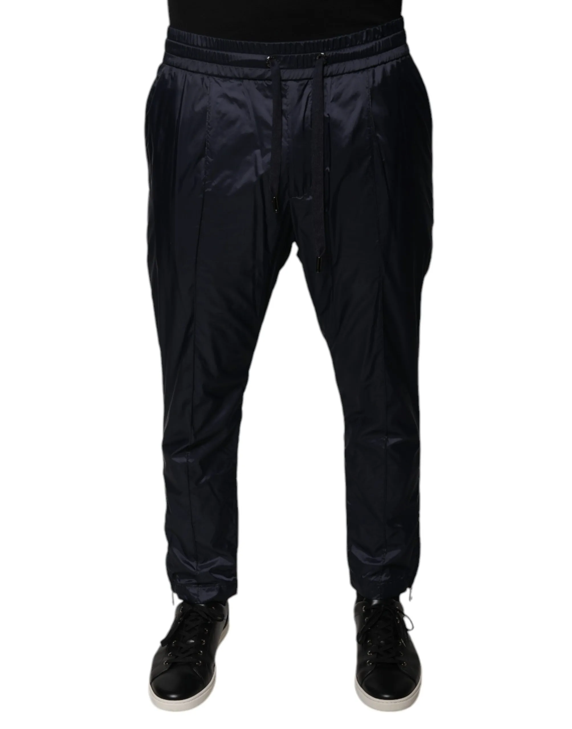 Dolce & Gabbana Men's Dark Blue Cotton Skinny Sweatpants Pants