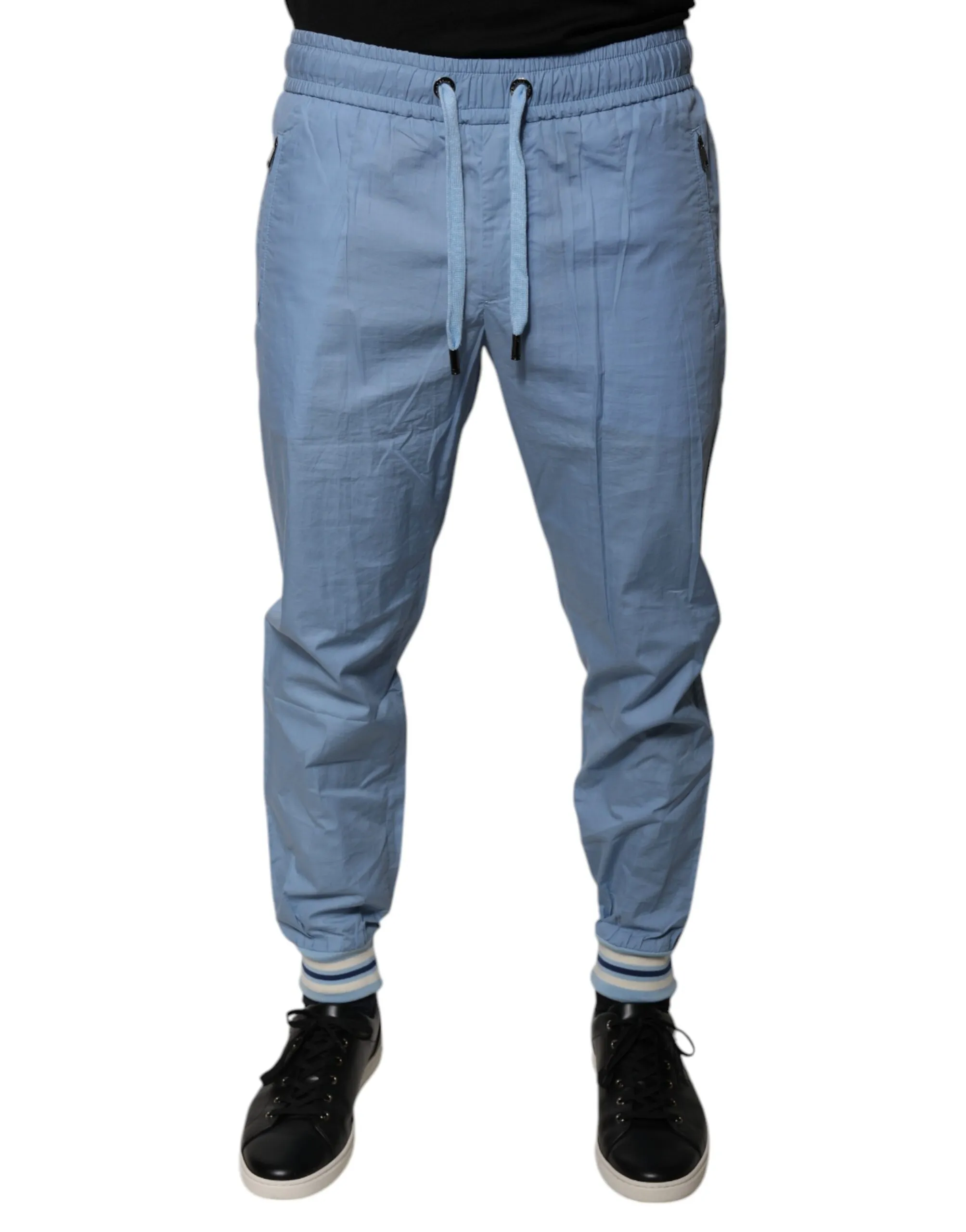 Dolce & Gabbana Men's Blue Cotton Jogger Sweatpants Pants