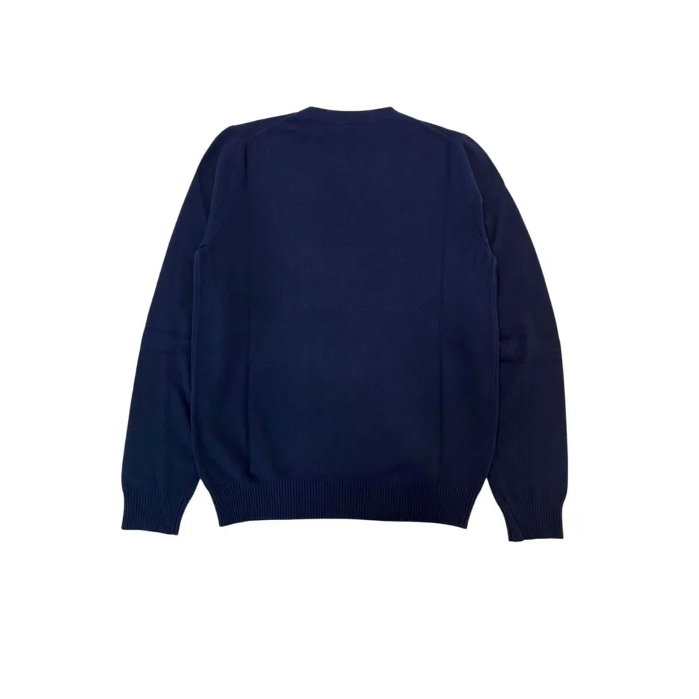 Valentino Men's Blue Virgin Wool Men's Sweater