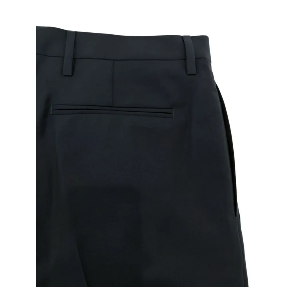 Valentino Blue Virgin Wool Men Trouser