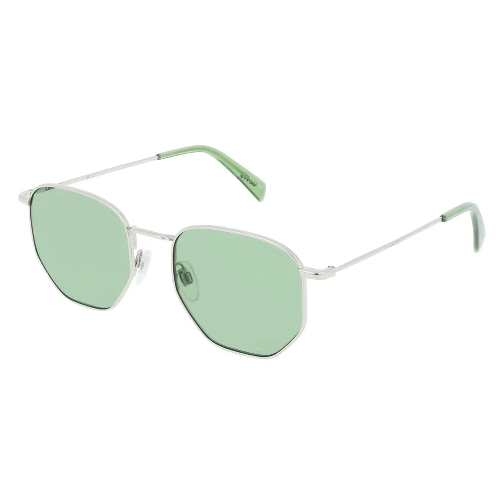 Levi's Unisex Green Metal Sunglasses