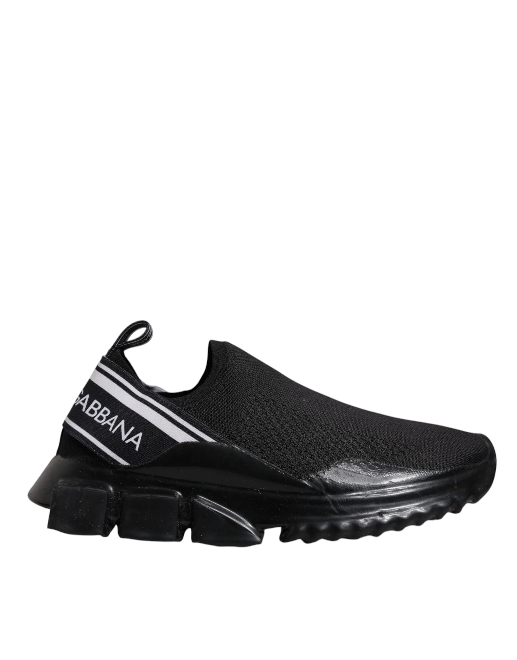 Dolce & Gabbana Men's Black Sorrento Slip On Low Top Sneakers Shoes
