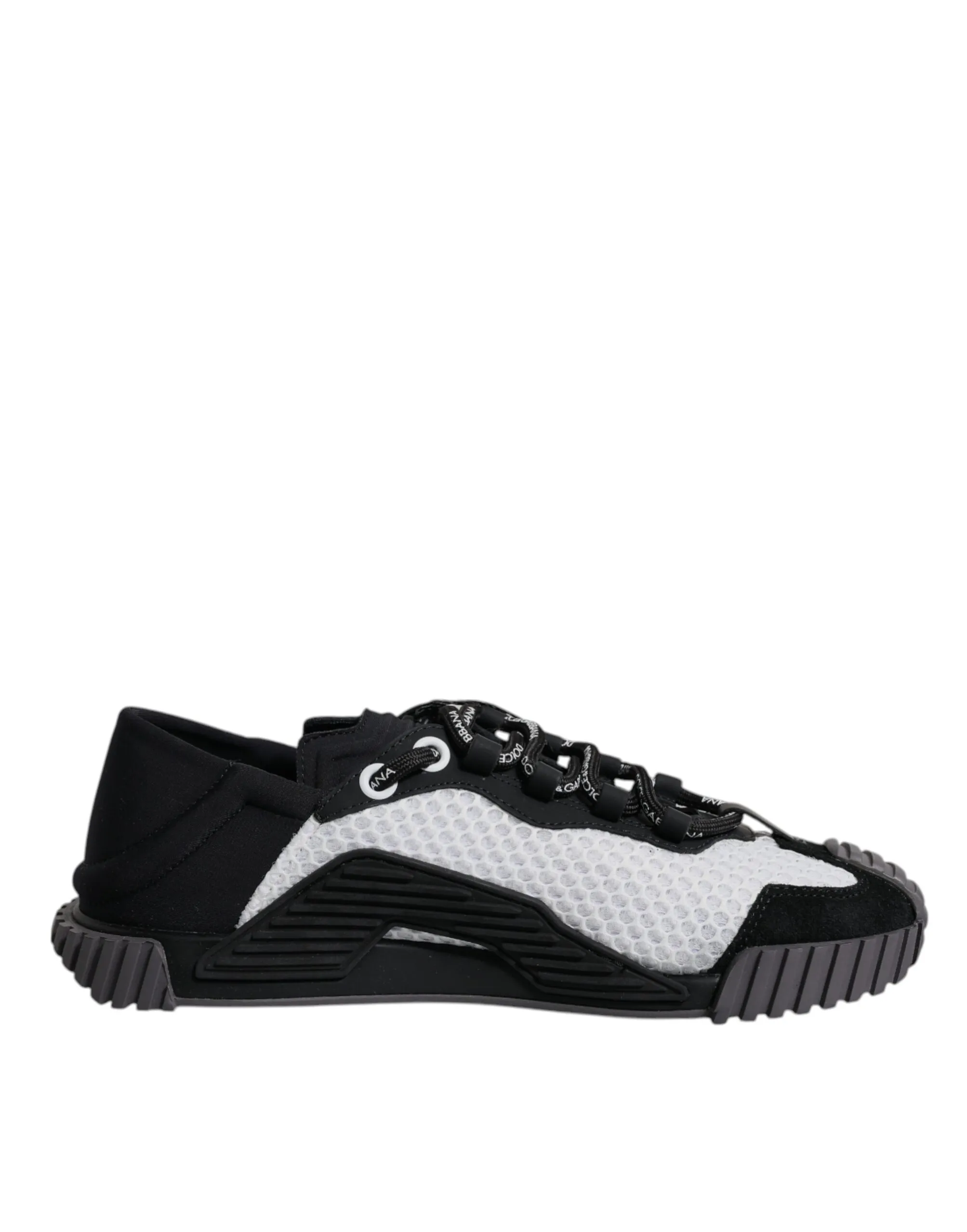Dolce & Gabbana Men's Black White Mesh NS1 Low Top Sneakers Shoes