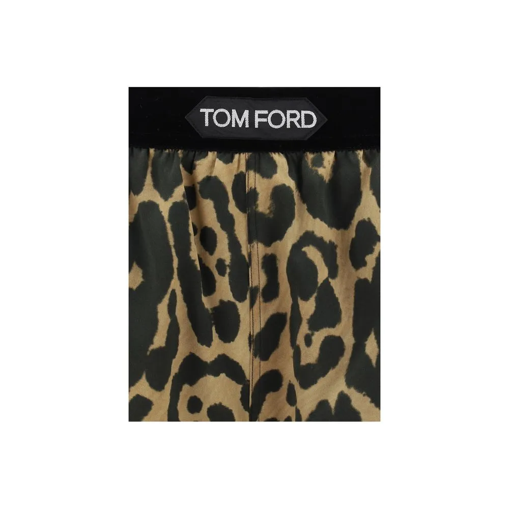 Tom Ford Women's Leopard stretch Shorts