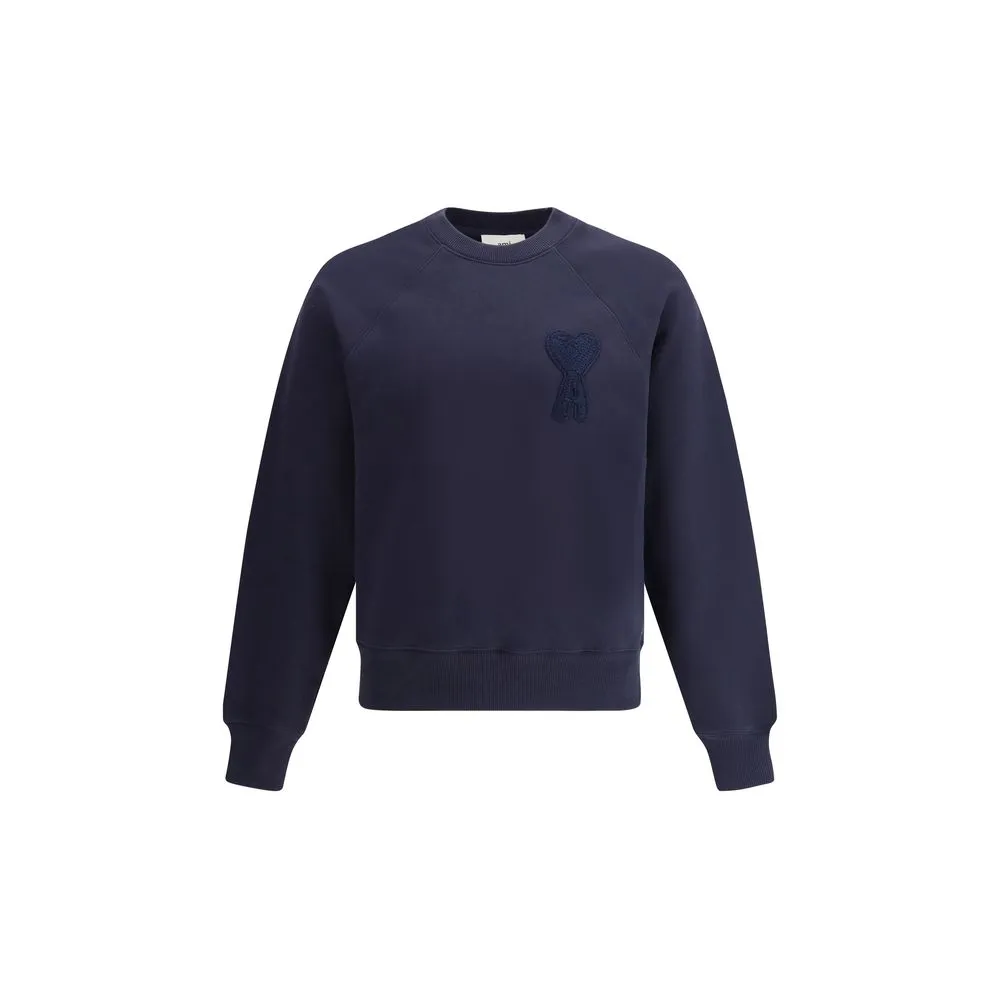 Ami Paris Men's Sweatshirt with embroidered logo.