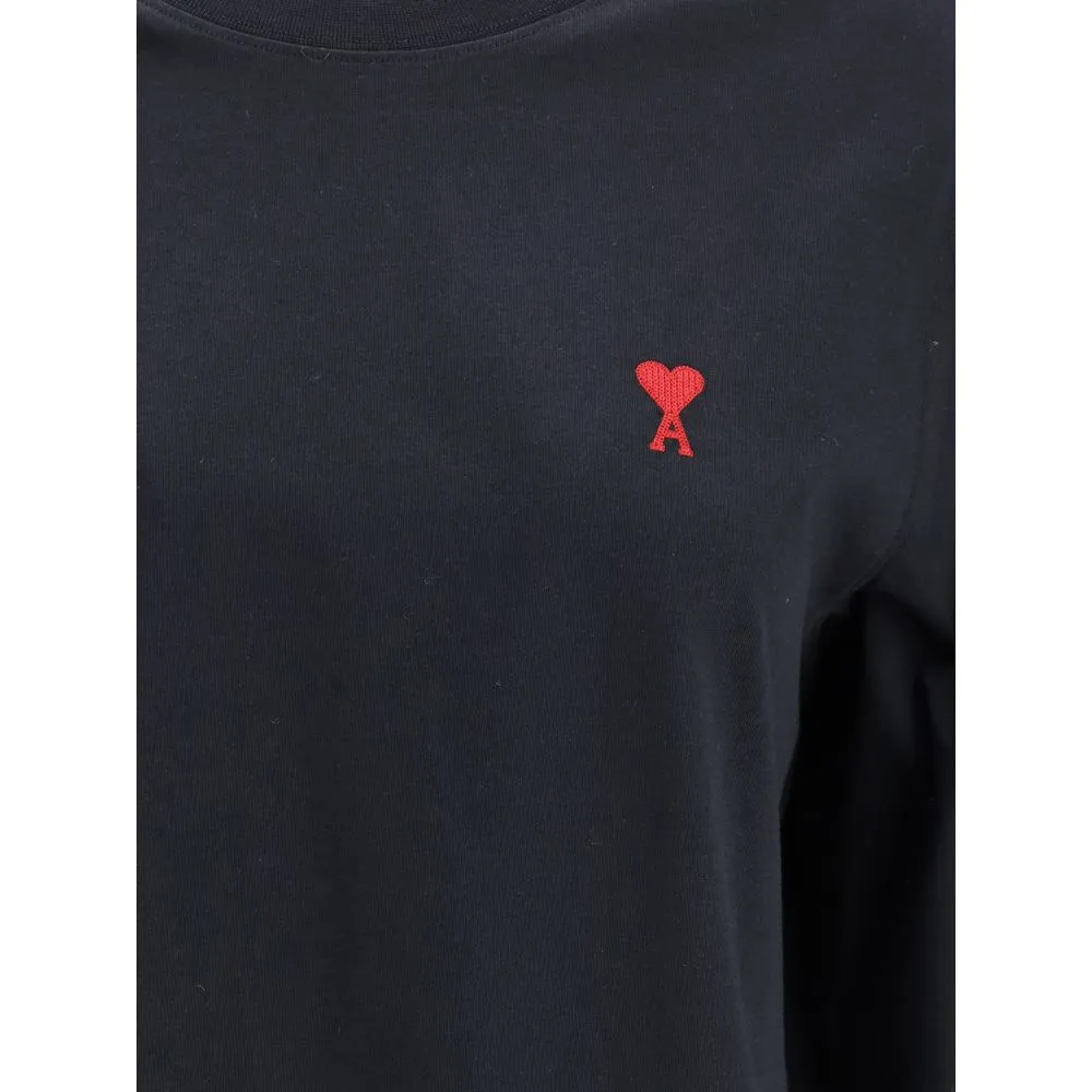 Ami Paris Women's Long sleeve logo Top