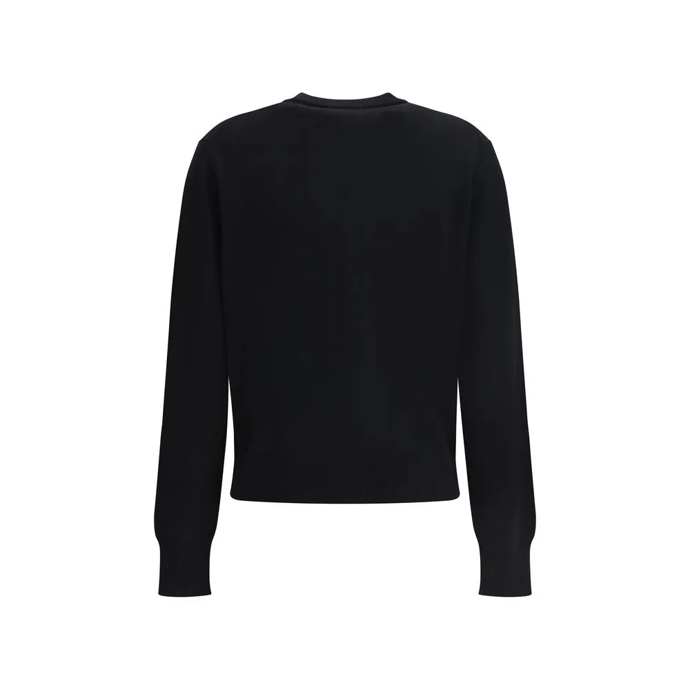 Ami Paris Women's Wool logo Cardigan