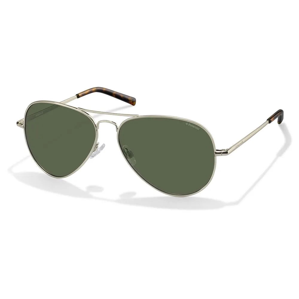 Polaroid Unisex Gold Metal Sunglasses