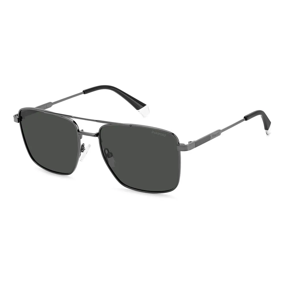 Polaroid Men's Gray Metal Sunglasses