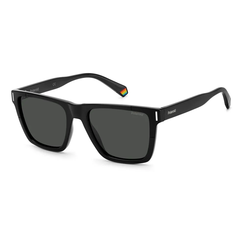 Polaroid Men's Black Plastic Sunglasses