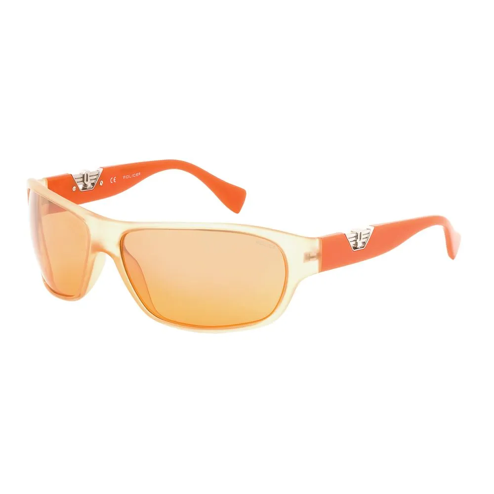 Police Unisex Orange Injected Sunglasses