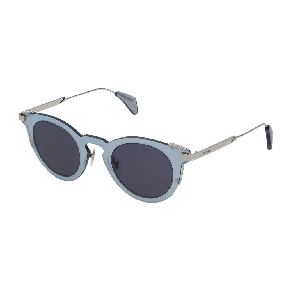 Police Women's Gray Metal Sunglasses