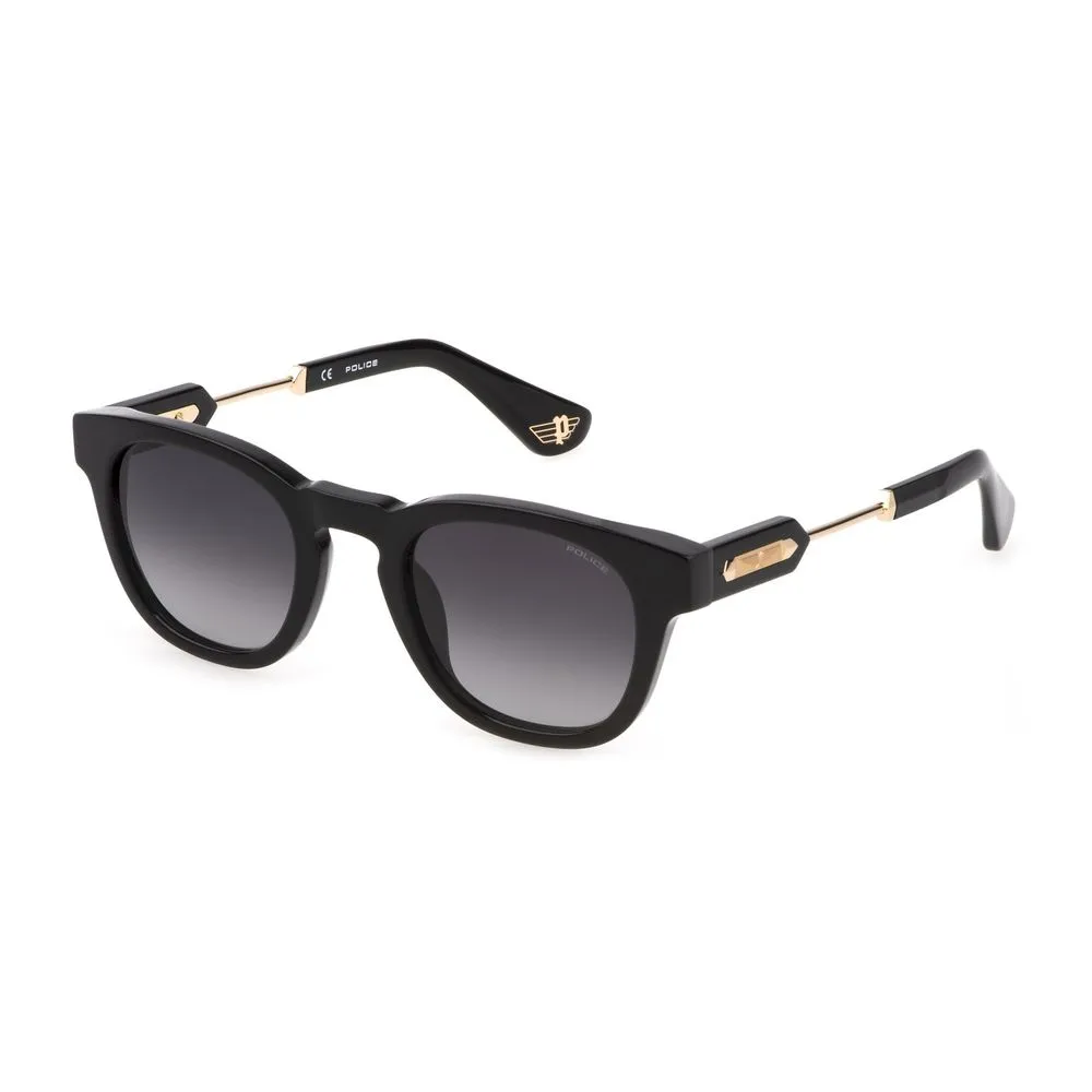 Police Men's Black Plastic Sunglasses