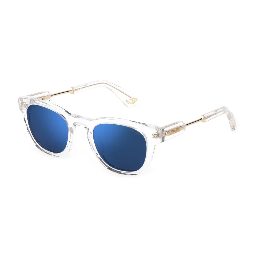 Police Men's White Plastic Sunglasses