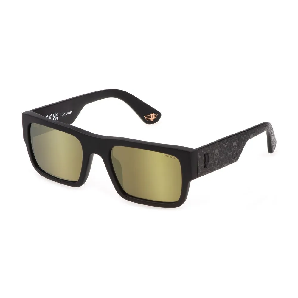 Police Men's Black Plastic Sunglasses