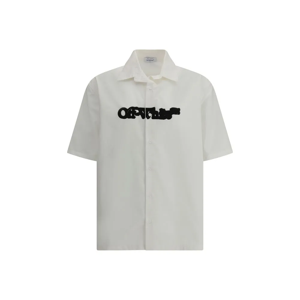 Off-White Men's Spray Arrow Bowling Shirt