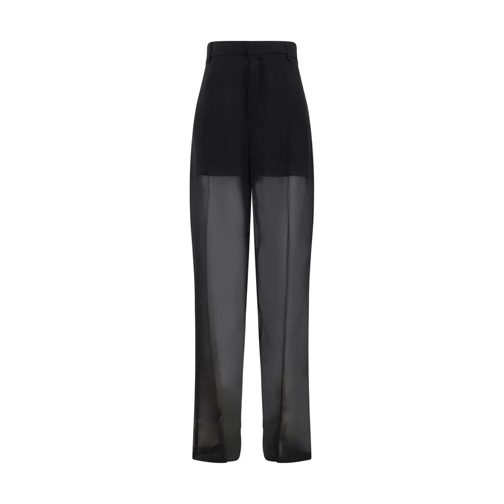 Blumarine Women's Semi-sheer georgette Pants