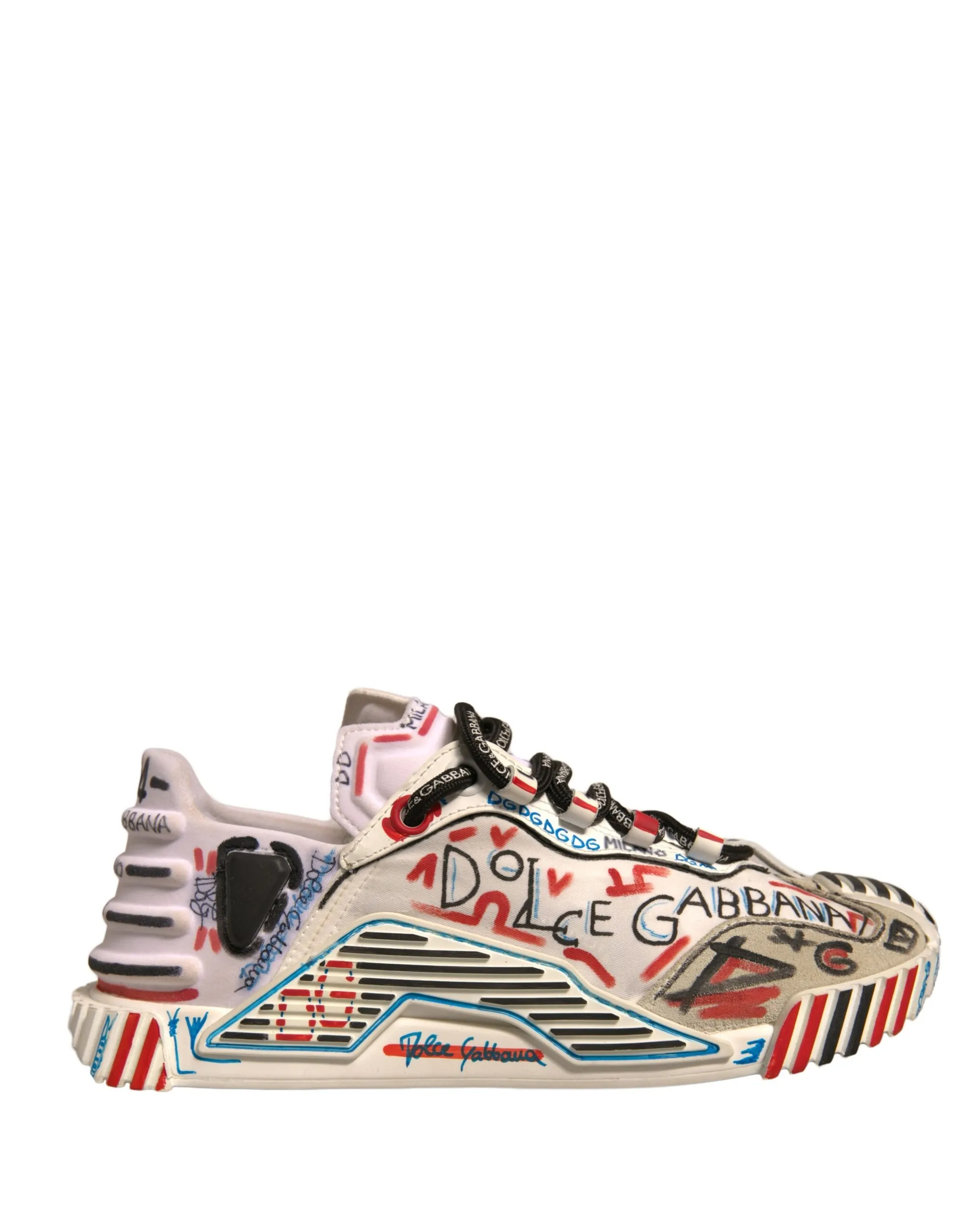 Dolce & Gabbana Women's Multicolor Suede Fabric NS1 Sneakers Shoes