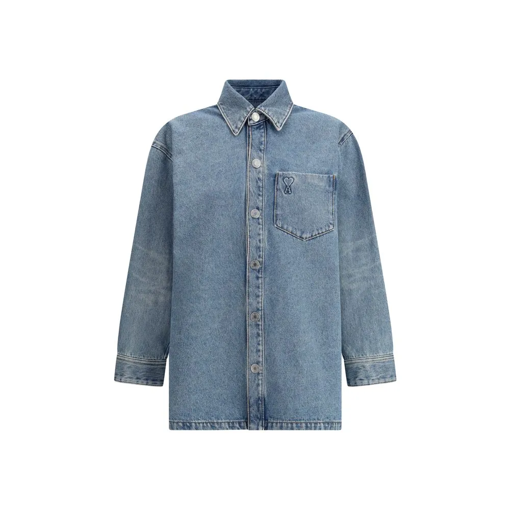 Ami Paris Women's Logo Shirt Jacket