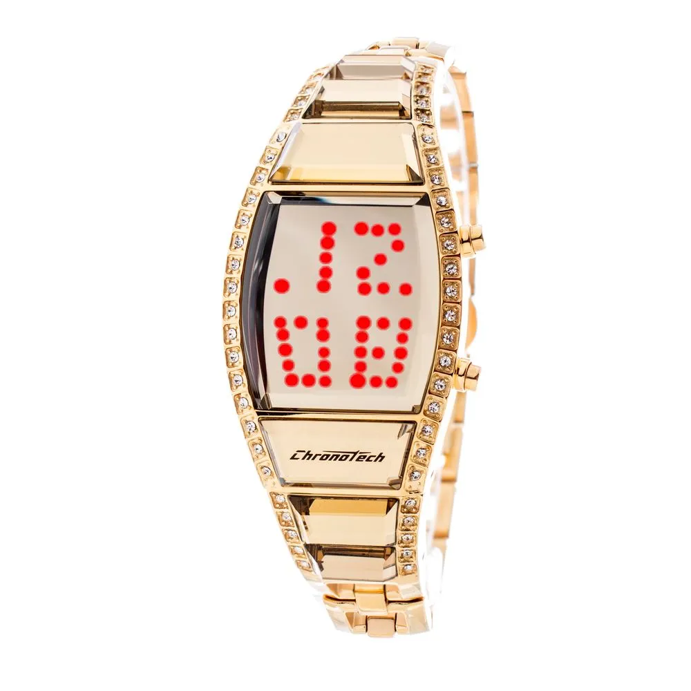 Chronotech Women's Gold Steel Watch