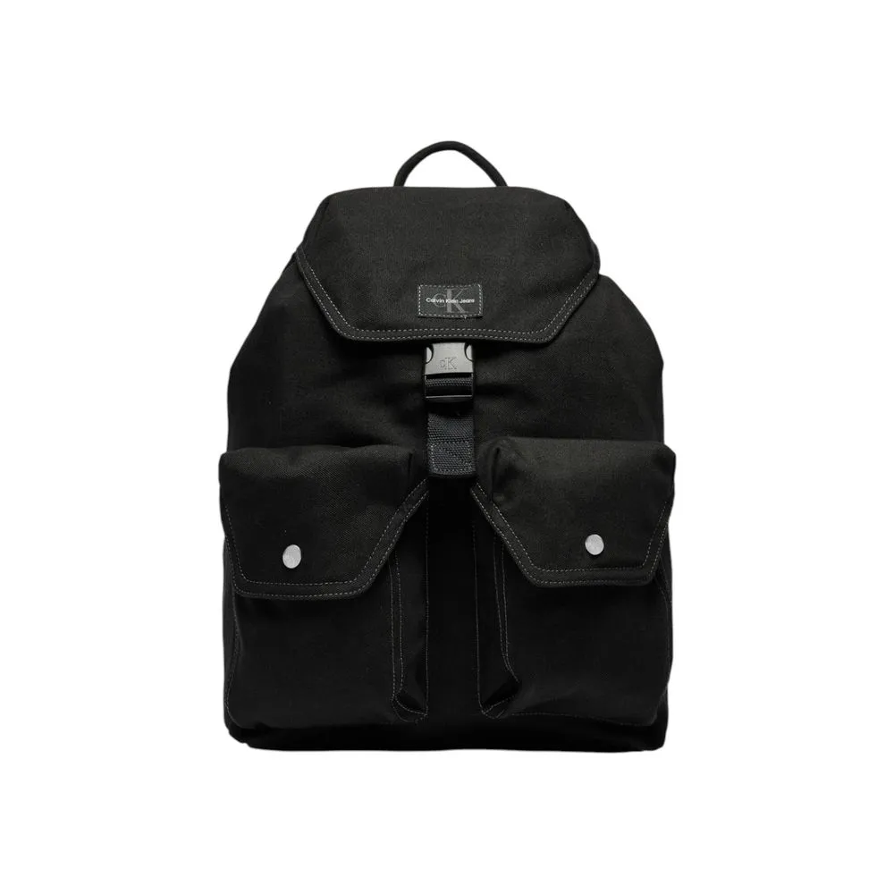 Calvin Klein Jeans Men's Black Polyester Polyester Backpack