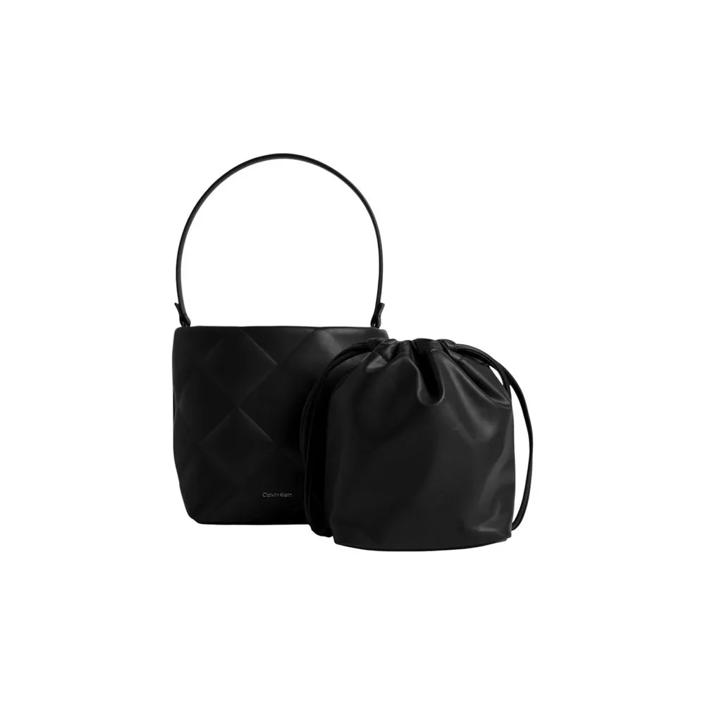 Calvin Klein Women's Black Polyester Polyester Handbag