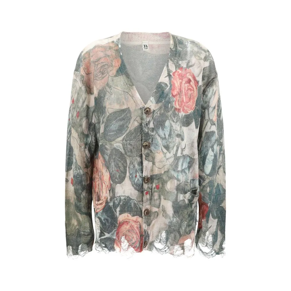 R13 Women's Floral pattern Cardigan