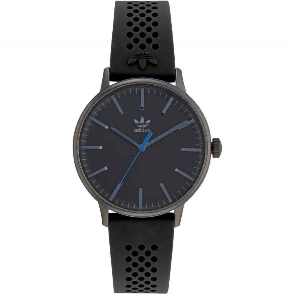 Adidas Unisex Black Rubber Watch