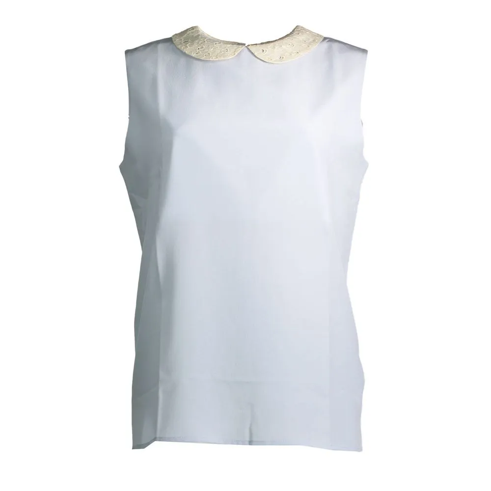 Gant Light Blue Silk Women Top