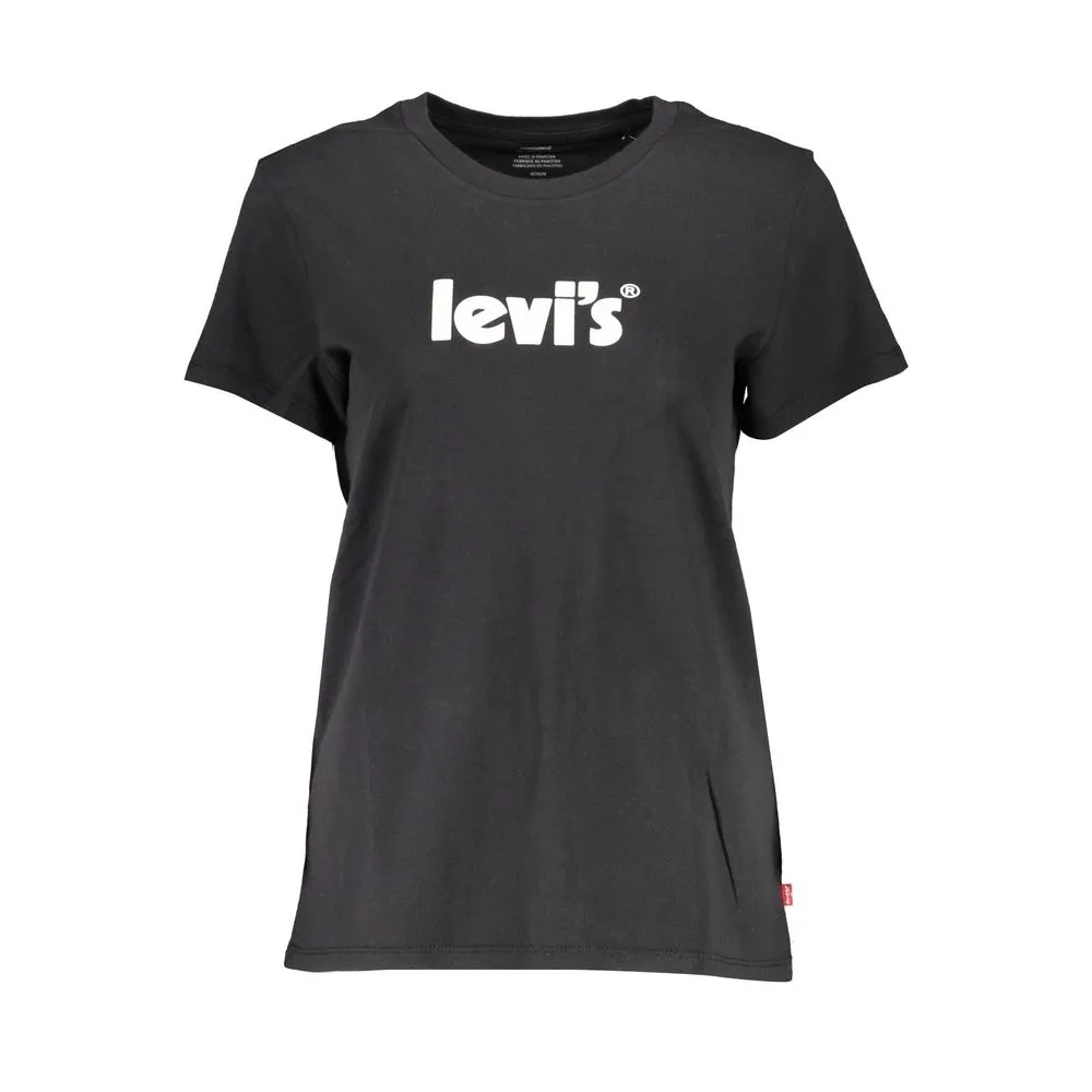 Levi's Women's Black Cotton Tops & T-Shirt