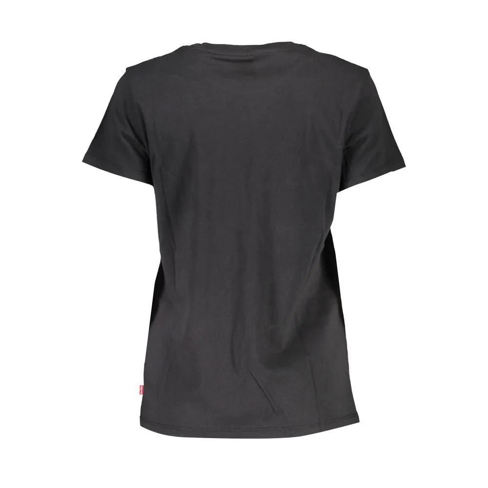 Levi's Women's Black Cotton Tops & T-Shirt