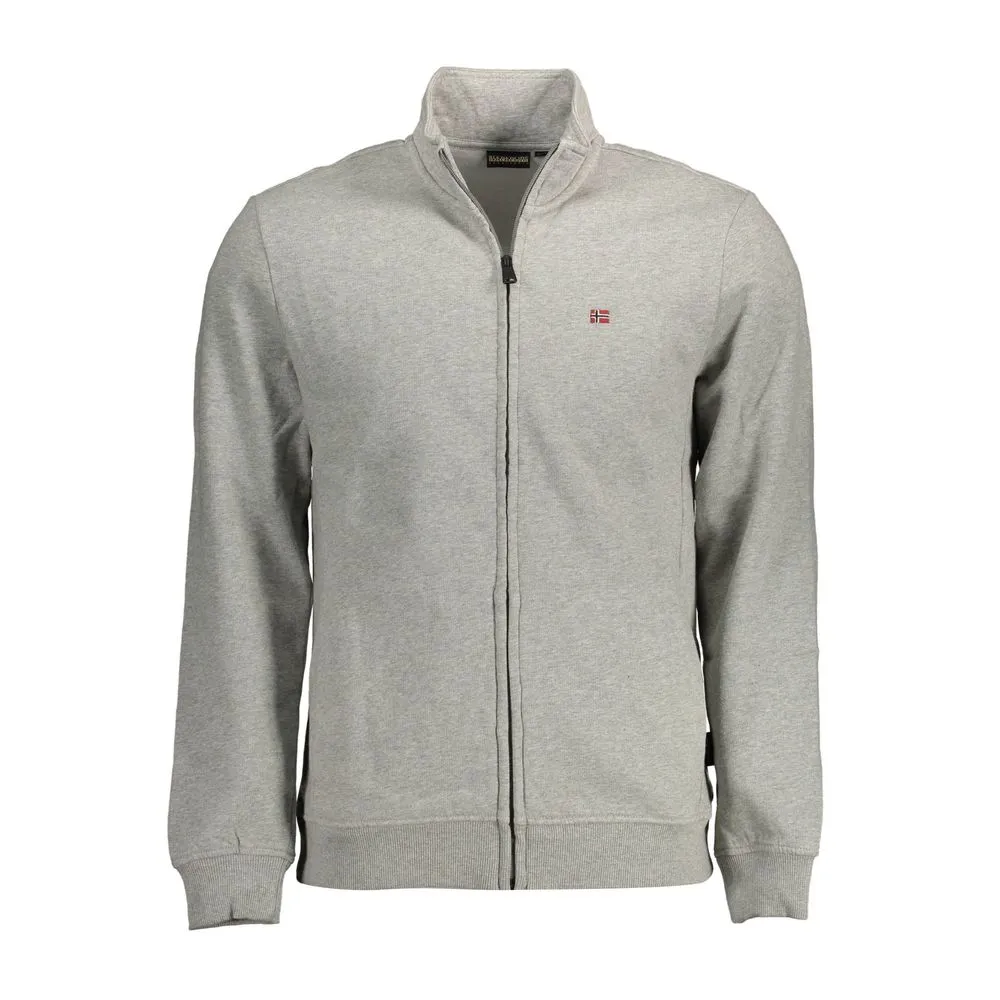 Napapijri Gray Cotton Men Sweater