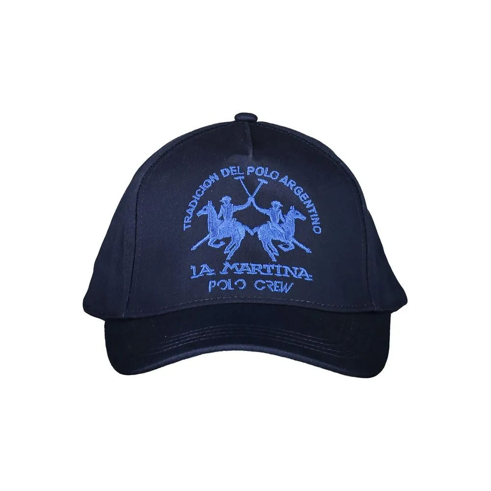 La Martina Men's Blue Cotton Hats & Cap